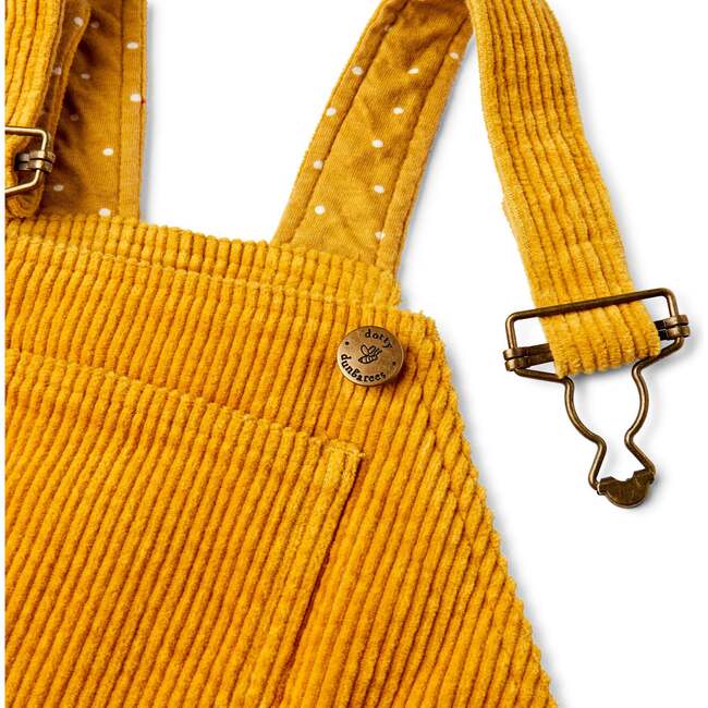 Chunky Cord Overalls, Mustard - Overalls - 5