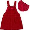 Chunky Cord Dress, Red - Dresses - 4 - thumbnail