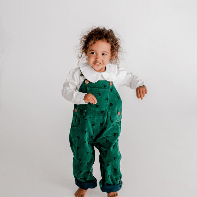 Acorn Printed Overalls, Green - Overalls - 4