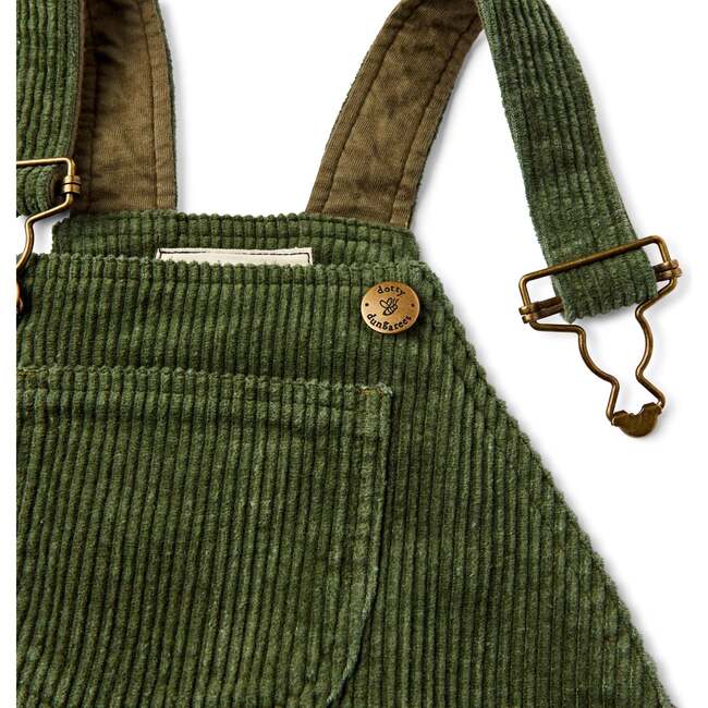 Chunky Cord Overalls, Khaki - Overalls - 6