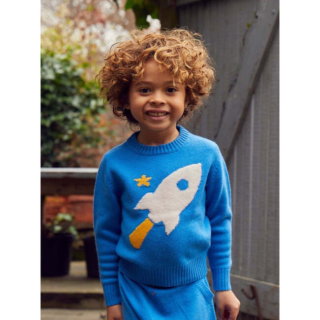 Rocket Jumper, Blue - Sweaters - 3