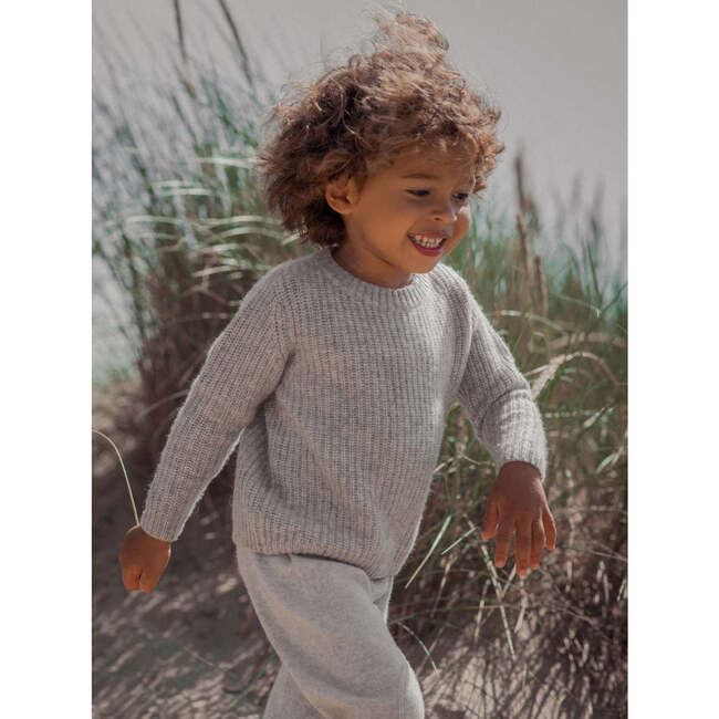 Fisherman Jumper, Grey - Jumpers - 4