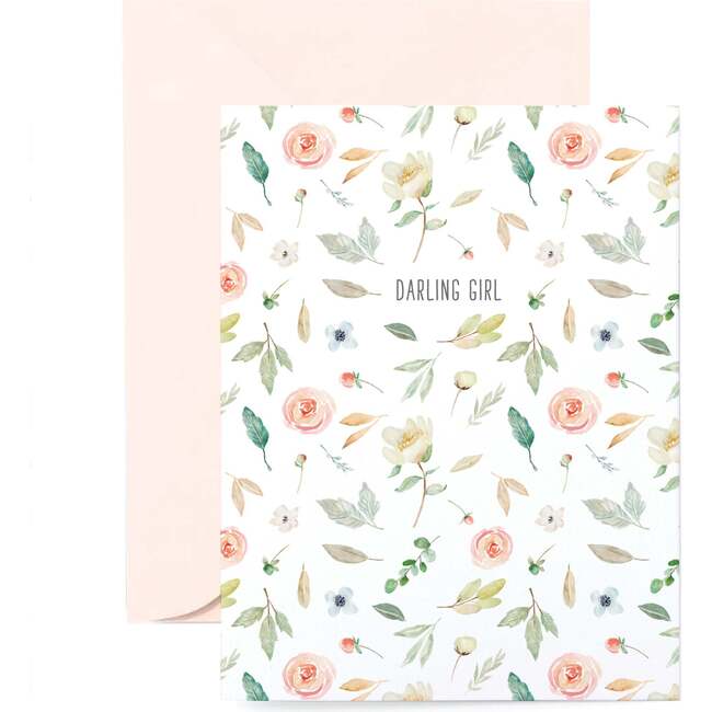 Darling Girl Card, Pink - Paper Goods - 1