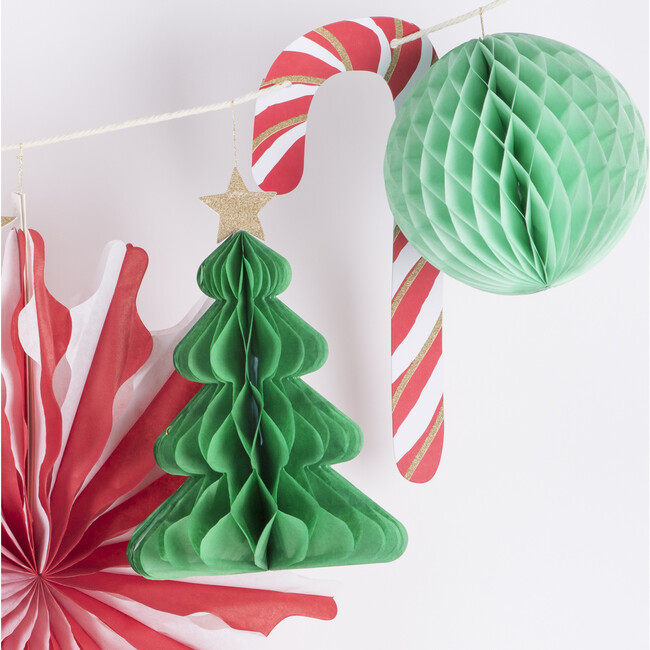 Xmas Honeycomb Garland - Garlands - 4