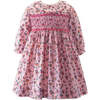 Mini Floral Smocked Dress & Bloomers, Pink - Dresses - 1 - thumbnail