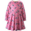 Pony Flannel Dress, Pink - Dresses - 1 - thumbnail
