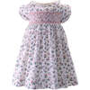 Mini Bloom Floral Smocked Dress, Pink - Dresses - 1 - thumbnail