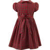 Tartan Frill Dress, Red - Dresses - 2