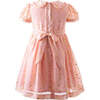 Star Frill Collar Dress, Peach - Dresses - 2 - thumbnail