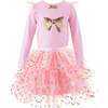 Bow Tutu & Top Set, Pink - Mixed Apparel Set - 1 - thumbnail