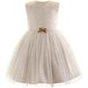 Sparkle Star Tulle Dress, Gold - Dresses - 1 - thumbnail