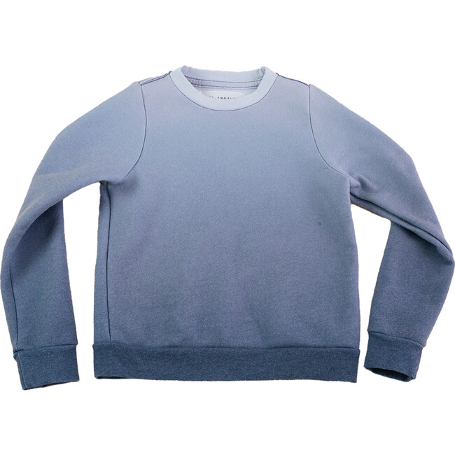 Indigo Fade Pullover, Blue - Sweatshirts - 1