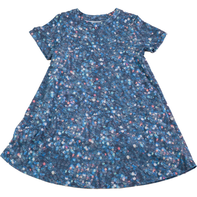 Glitterati Short Sleeve Dress, Multicolored