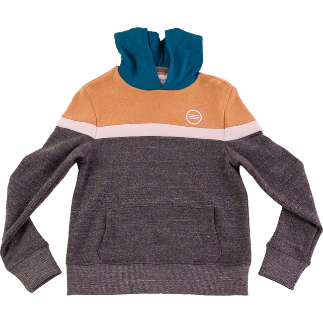 Color Block Pullover Hoodie, Heather - Sweatshirts - 1