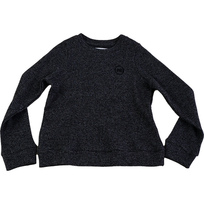 Thermal Pullover, Black - Sweatshirts - 1