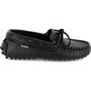 Smooth Leather Laces Drivers, Black - Loafers - 1 - thumbnail