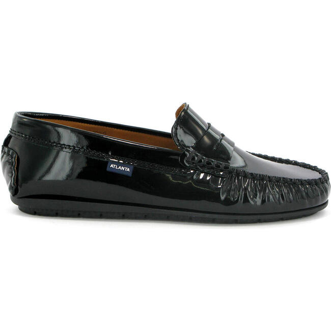 Adult Patent Leather Penny Moccasin, Black