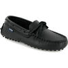 Smooth Leather Laces Drivers, Black - Loafers - 2