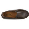 Pull Up Leather Plain Drivers, Dark Brown - Loafers - 5