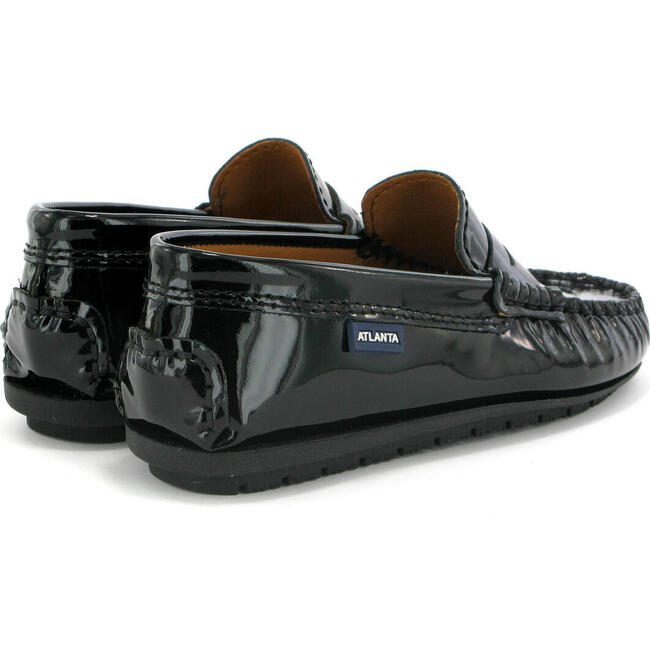 Patent Leather Penny Moccasin, Black - Loafers - 4