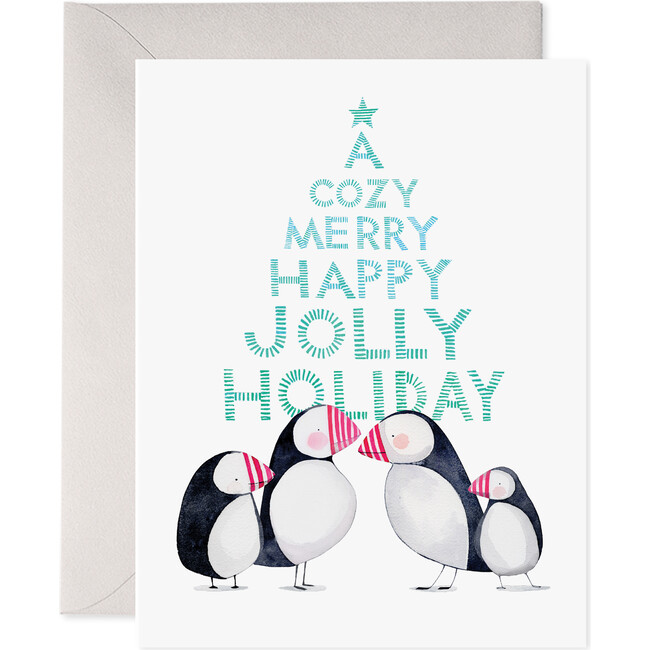 Jolly Puffins Card