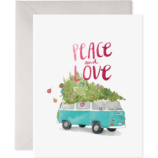 Holiday VW Bus Card