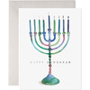 Colorful Menorah Card - Paper Goods - 1 - thumbnail