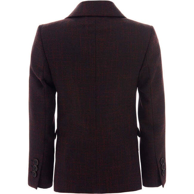 Bordeaux Peak Lapel Blazer, Red - Blazers - 3