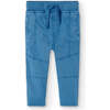 Stretch Gabardine Pants, Blue - Pants - 1 - thumbnail