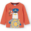 Sailor Graphic T-Shirt, Orange - Tees - 1 - thumbnail
