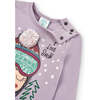 Snow Girl Graphic T-Shirt, Mauve - T-Shirts - 2