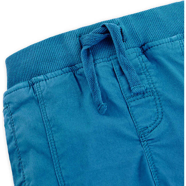Stretch Gabardine Pants, Blue