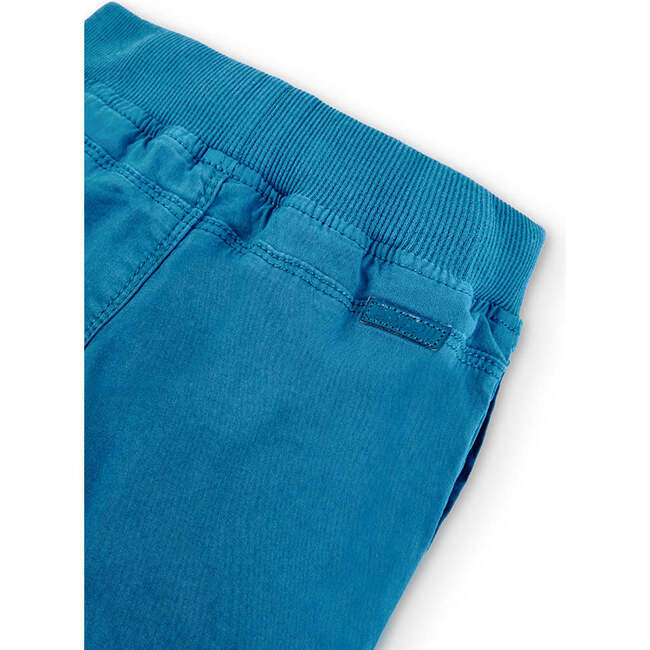 Stretch Gabardine Pants, Blue - Pants - 3