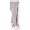 Striped Tights, Pink - Tights - 1 - thumbnail