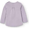Snow Girl Graphic T-Shirt, Mauve - T-Shirts - 4