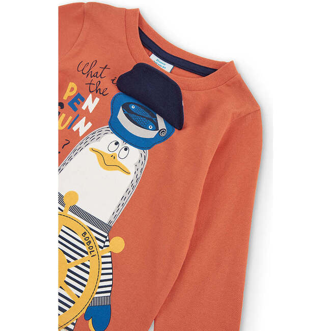 Sailor Graphic T-Shirt, Orange - T-Shirts - 3