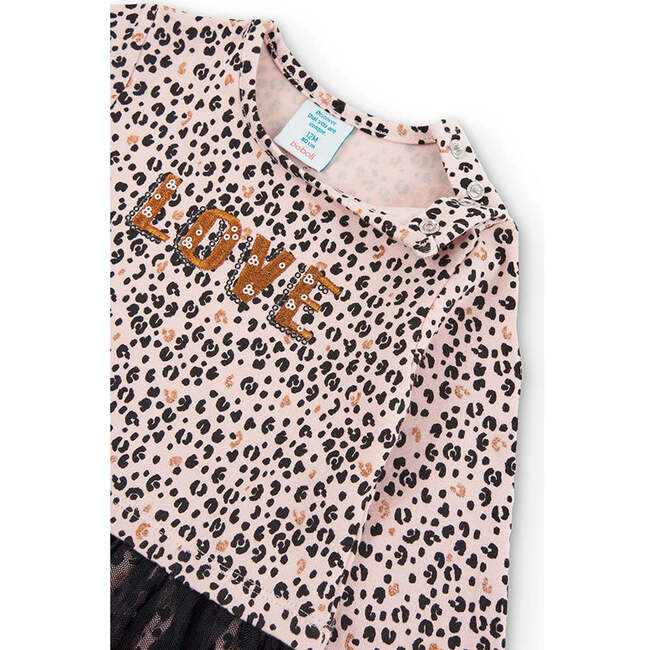 Leopard Love Tulle Dress, Pink