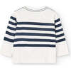 Striped Sailor Graphic T-Shirt, Off White - T-Shirts - 4