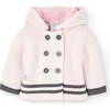 Fluffy Knit Jacket, Pink - Jackets - 1 - thumbnail