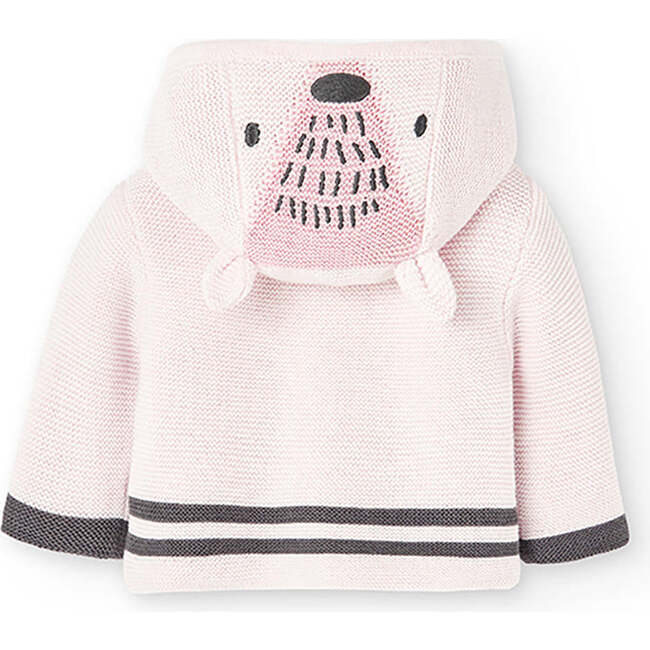 Fluffy Knit Jacket, Pink