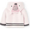 Fluffy Knit Jacket, Pink - Jackets - 2 - thumbnail
