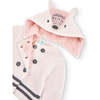 Fluffy Knit Jacket, Pink - Jackets - 3 - thumbnail