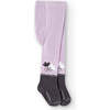 Floral Knit Tights, Mauve - Tights - 1 - thumbnail