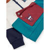 Half Zip Logo Hoodie, Multicolored - Sweatshirts - 3 - thumbnail