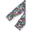 Floral Fleece Pants, Green - Pants - 3