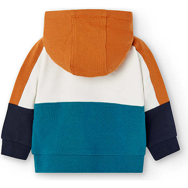 Half Zip Logo Hoodie, Multicolored - Sweatshirts - 4