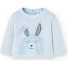 Bunny Graphic Outfit, Light Blue - Mixed Apparel Set - 2