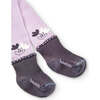 Floral Knit Tights, Mauve - Tights - 2