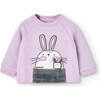Bunny Graphic Outfit, Mauve - Mixed Apparel Set - 2