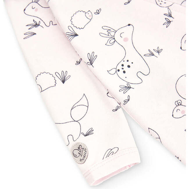 Animal Graphic Bodysuit, Pink - Bodysuits - 2